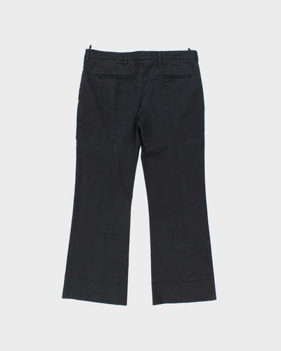 SS2015 Prada Women's Low Rise Big Cuff Bootcut Trousers - W34 L27