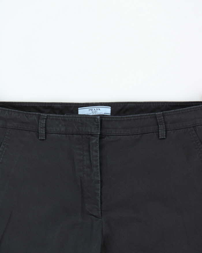 SS2015 Prada Women's Low Rise Big Cuff Bootcut Trousers - W34 L27