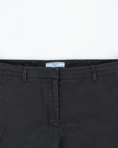 SS2015 Prada Women's Low Rise Big Cuff Bootcut Trousers - W34 L27