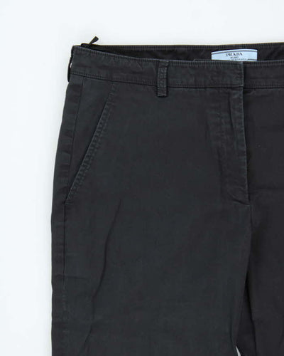 SS2015 Prada Women's Low Rise Big Cuff Bootcut Trousers - W34 L27