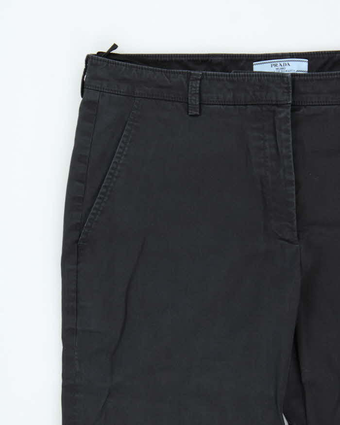 SS2015 Prada Women's Low Rise Big Cuff Bootcut Trousers - W34 L27