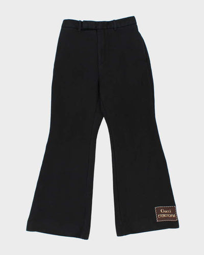 Resort 2021 Women's Gucci Eterotopia Silk Wool Blend High Waisted Flared Trousers - W26 L27