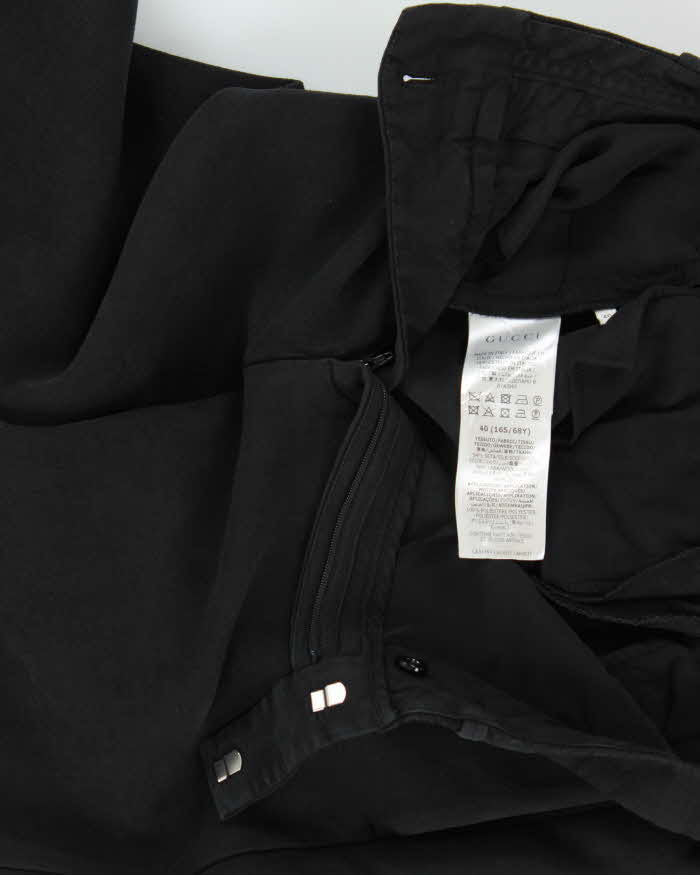 Resort 2021 Women's Gucci Eterotopia Silk Wool Blend High Waisted Flared Trousers - W26 L27