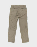 Vintage The North Face Women's Khaki Low Rise Straight Leg Utility Trousers - W32 L31