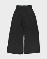 Vintage 1990s Women's Satin Open Flared Wide Leg Trousers - W28 L30