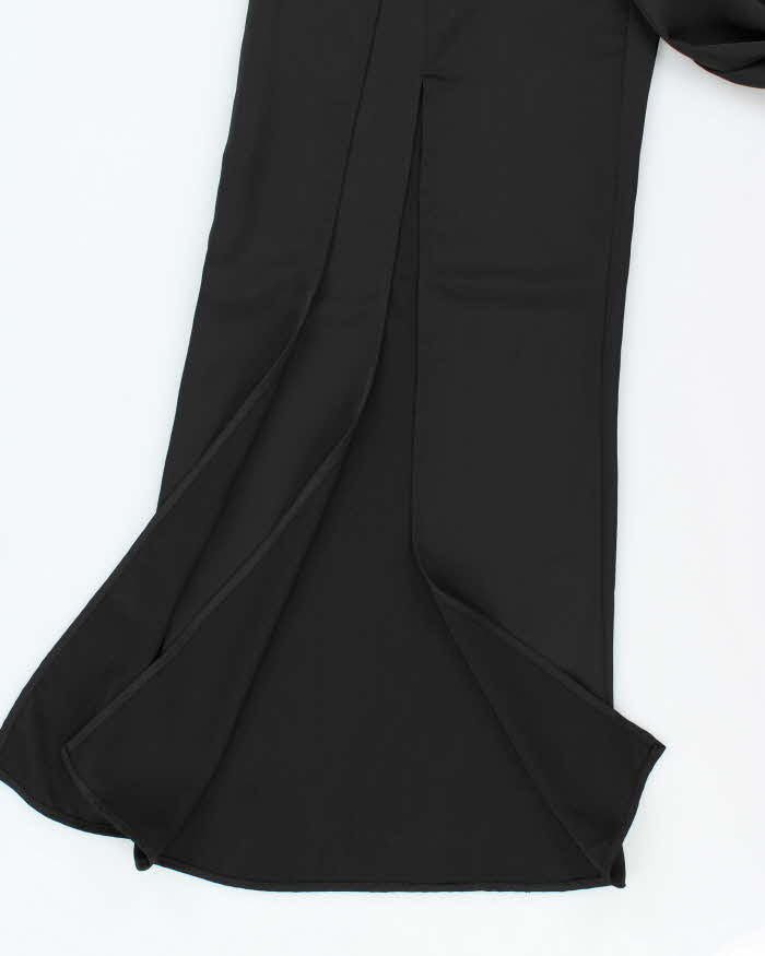 Vintage 1990s Women's Satin Open Flared Wide Leg Trousers - W28 L30