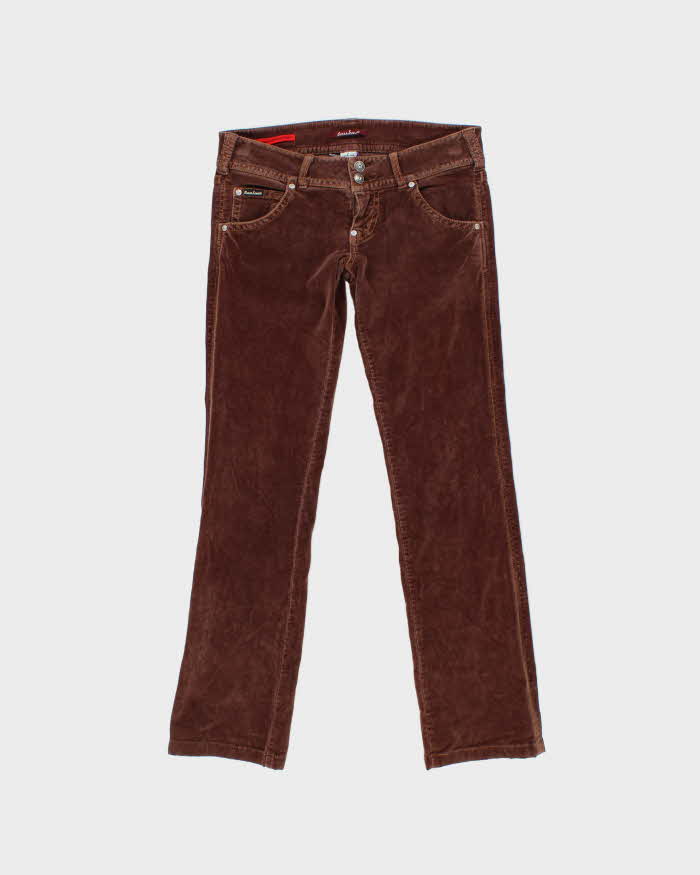 Vintage Y2k 00s Guess Low Waisted Velvet Trousers - W32 L30
