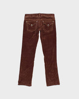 Vintage Y2k 00s Guess Low Waisted Velvet Trousers - W32 L30