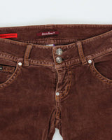 Vintage Y2k 00s Guess Low Waisted Velvet Trousers - W32 L30