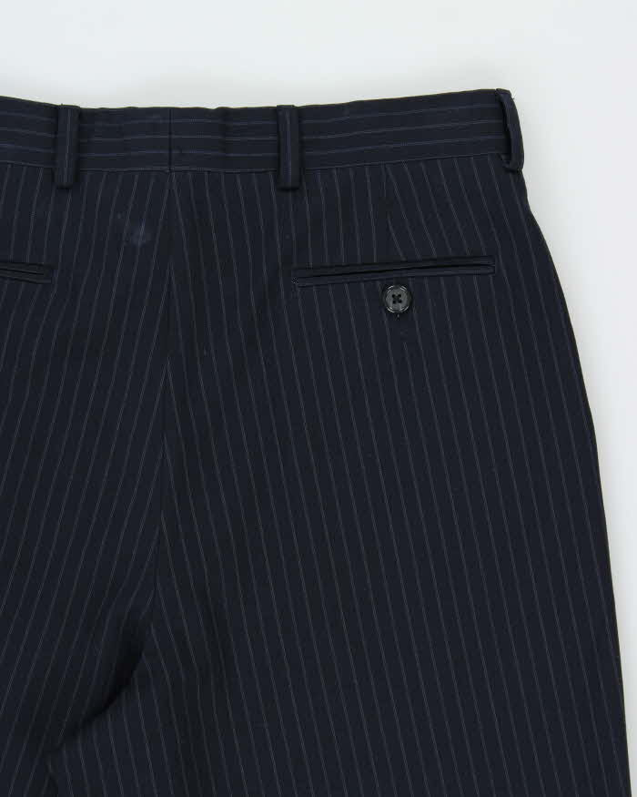 Vintage Y2K 00s Nautica Women's Pinstripe High Waisted Wide Leg Trousers - W29 L30