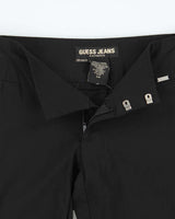 Vintage 90s Guess Jeans Black Flared Trousers - W28 L32