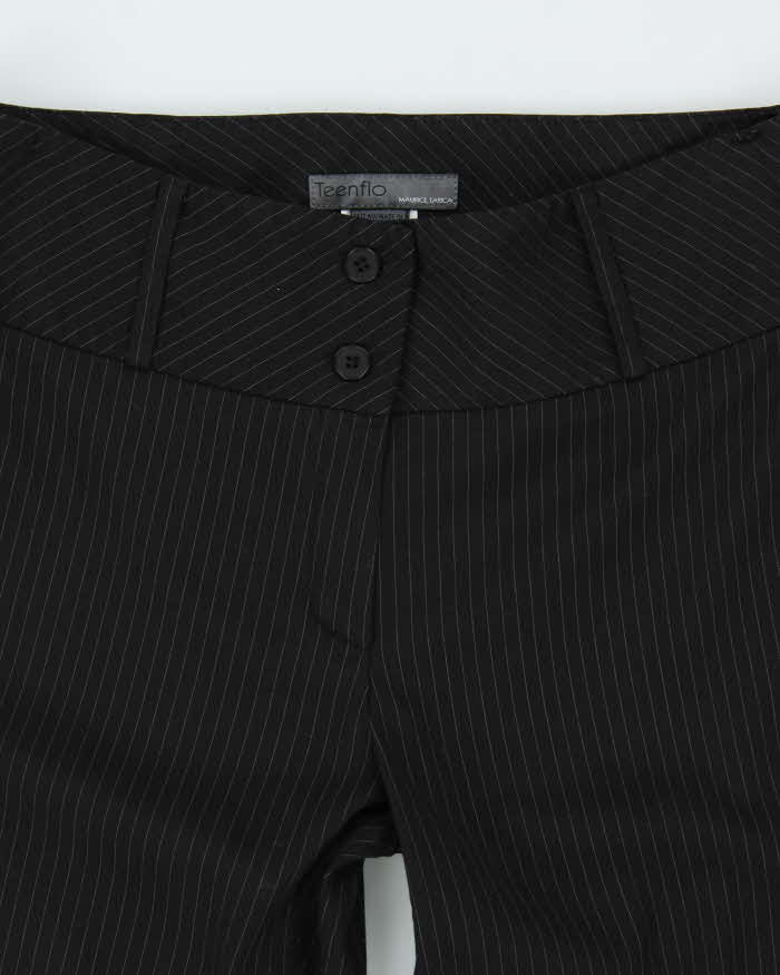 Vintage Y2k 00s Teenflo Wool Blend Pin Stripe Trousers - W30 L31