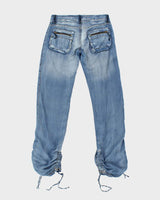 Vintage Y2k 00s Guess Lightweight Denim Look Trousers - W30 L35