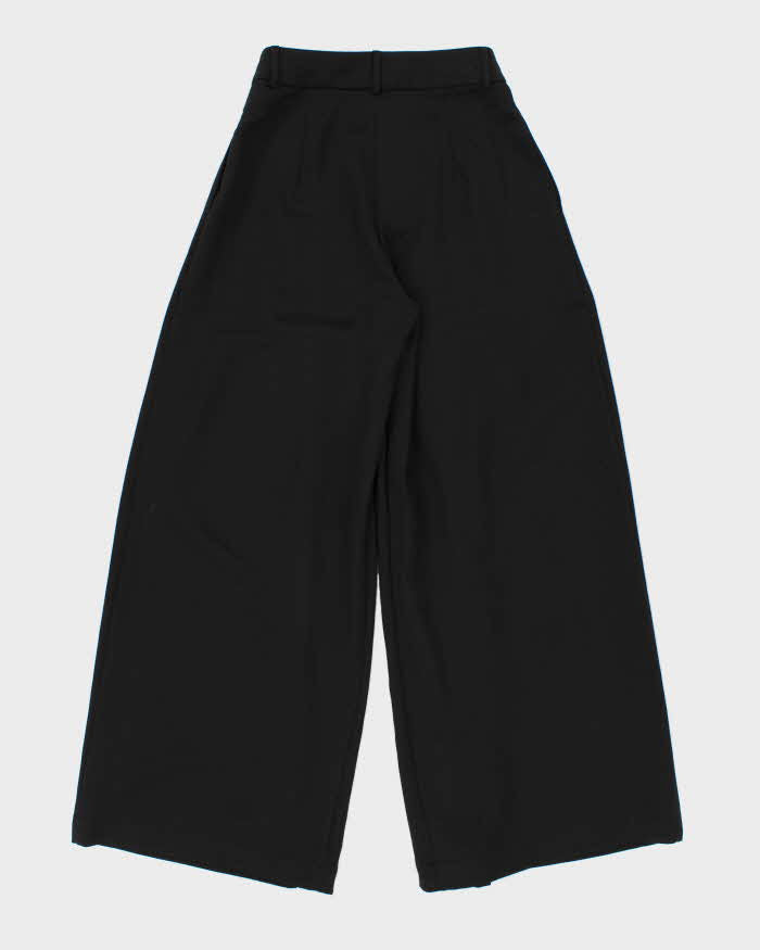 Vintage Pink Martini Women's Pleated Ultra Wide Leg Flared Trousers - W24 L30
