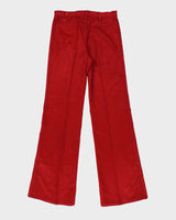 DSWT Vintage 1970s Glove Women's Moleskin Flared Trousers - W30 L34