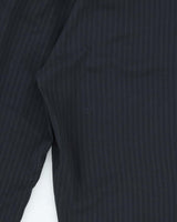 Vintage Lanvin En Bleu Pleated Pinstriped Women's Straight Leg Trousers - W29 L26