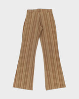 Vintage 1990s AnyTime In LA Low Waisted Women's Striped Flared Trousers - W29 L32