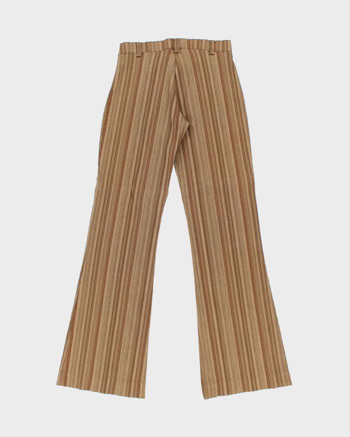 Vintage 1990s AnyTime In LA Low Waisted Women's Striped Flared Trousers - W29 L32