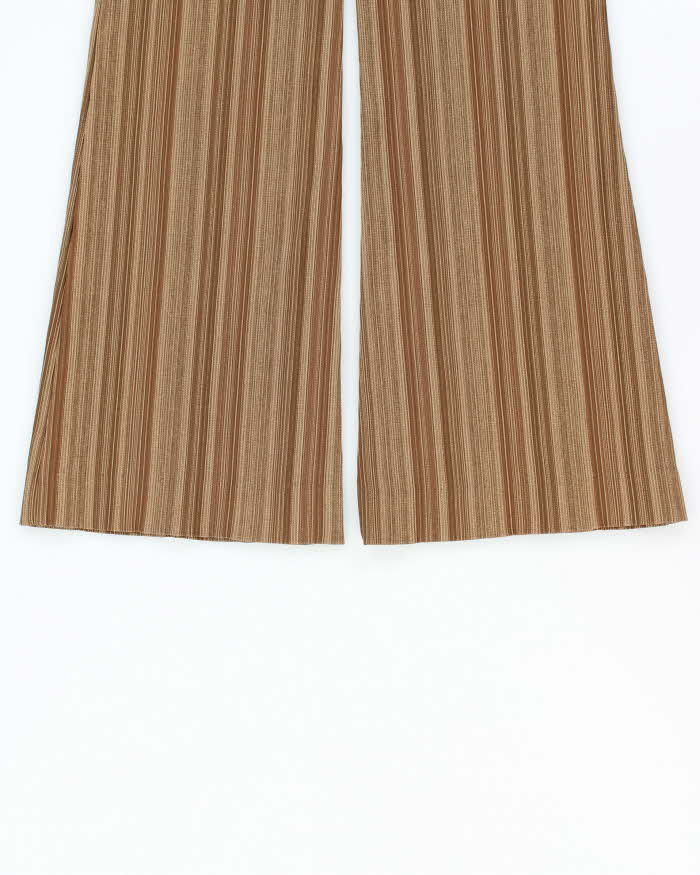 Vintage 1990s AnyTime In LA Low Waisted Women's Striped Flared Trousers - W29 L32
