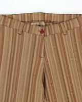 Vintage 1990s AnyTime In LA Low Waisted Women's Striped Flared Trousers - W29 L32