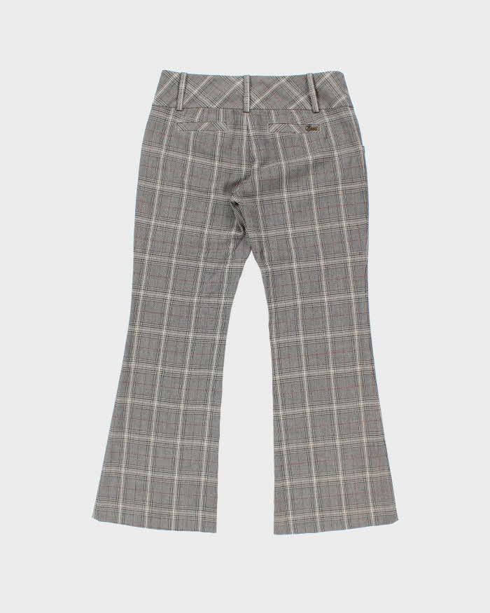 Vintage Y2K 00s Guess Glencheck Women's Bootcut Trousers - W32 L30