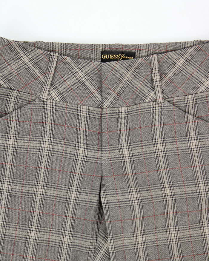 Vintage Y2K 00s Guess Glencheck Women's Bootcut Trousers - W32 L30