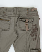 Vintage Y2K 00s Garage Women's Low Rise Bootcut Cargo Trousers - W29 L32