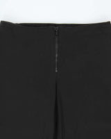 Vintage Y2K 00s Le Chateau Black Cotton Women's Flared Trousers - W28 L32