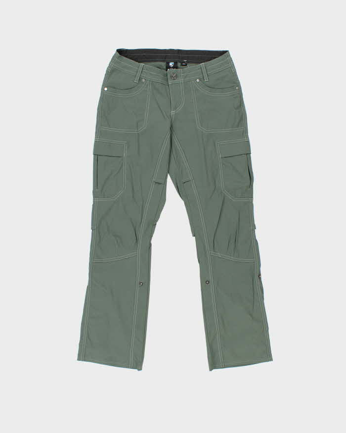 Vintage Khul Women's Khaki Straight Leg Technical Trousers - W28 L30