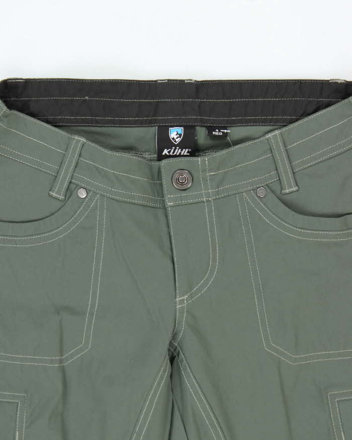 Vintage Khul Women's Khaki Straight Leg Technical Trousers - W28 L30