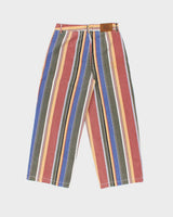 Vintage RVCA Rainbow Pant Striped Women's Wide Leg Denim Trousers - W30 L27