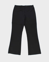 Vintage Hugo Boss Women's Tulia Wool Mid Rise Flared Dress Trousers - W33 L32