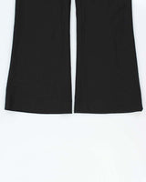 Vintage Hugo Boss Women's Tulia Wool Mid Rise Flared Dress Trousers - W33 L32