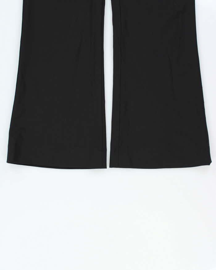 Vintage Hugo Boss Women's Tulia Wool Mid Rise Flared Dress Trousers - W33 L32