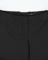 Vintage Hugo Boss Women's Tulia Wool Mid Rise Flared Dress Trousers - W33 L32