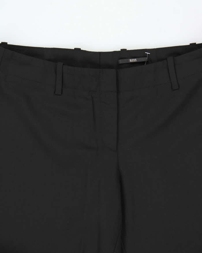 Vintage Hugo Boss Women's Tulia Wool Mid Rise Flared Dress Trousers - W33 L32