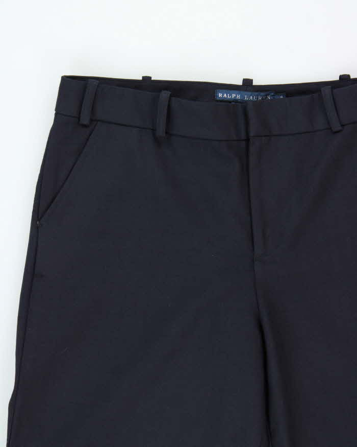 Vintage Y2K 00s Ralph Lauren Made In Italy Women's Wool Striped Wide Leg Trousers - W30 L32