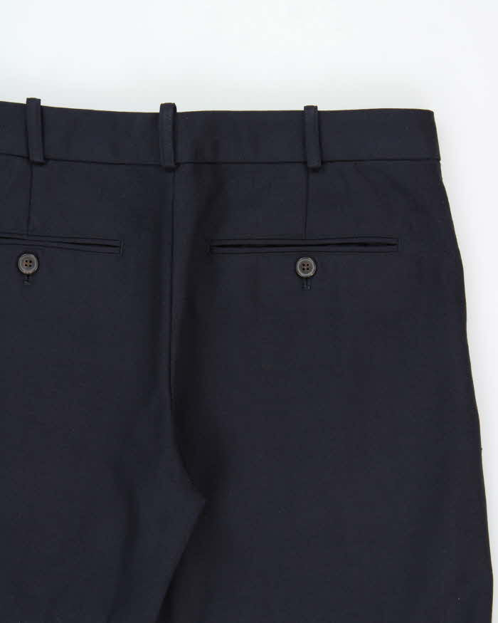 Vintage Y2K 00s Ralph Lauren Made In Italy Women's Wool Striped Wide Leg Trousers - W30 L32