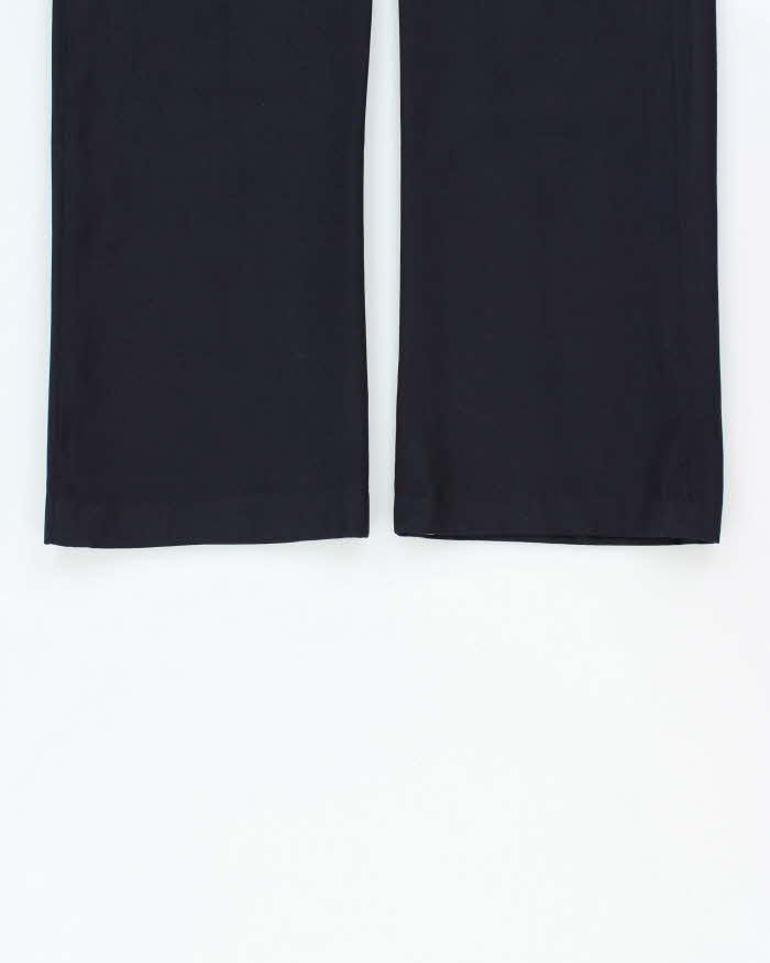 Vintage Y2K 00s Ralph Lauren Made In Italy Women's Wool Striped Wide Leg Trousers - W30 L32