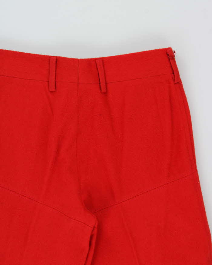 DSWT Vintage 1970s Macont Italy Women's Wool Wide Flared Trousers - W26 L31