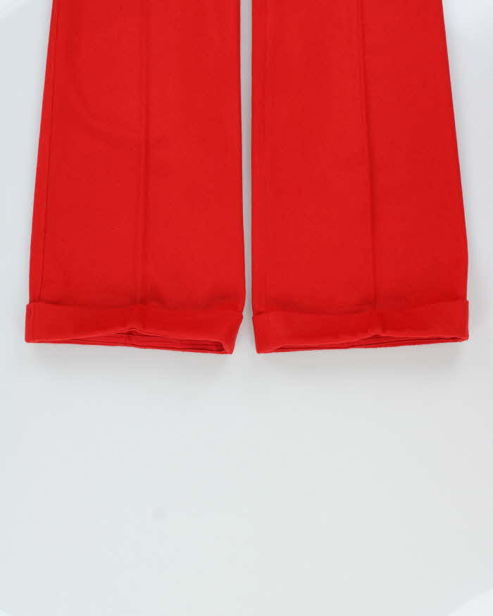 DSWT Vintage 1970s Macont Italy Women's Wool Wide Flared Trousers - W26 L31