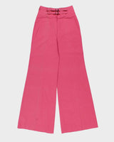 DSWT Vintage 1970s Dona Italy Women's High Waisted Bell Bottom Flared Trousers - W24 L33