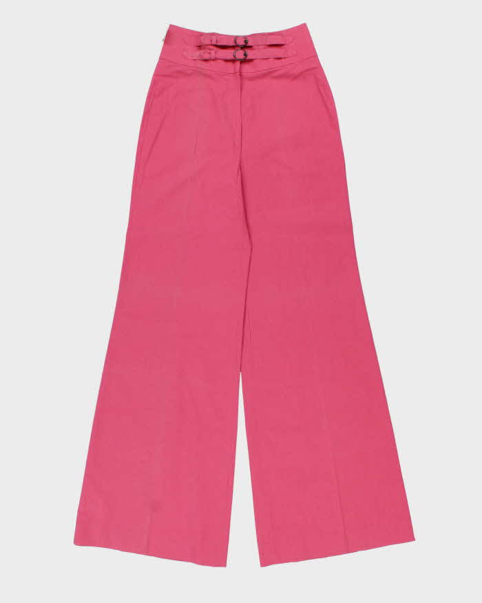 DSWT Vintage 1970s Dona Italy Women's High Waisted Bell Bottom Flared Trousers - W24 L33