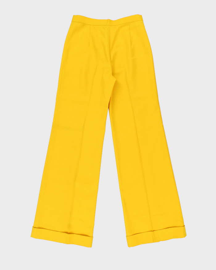 DS Vintage 1970s Di Lusso Premiere Italy Women's High Waisted Bell Bottom Flared Trousers - W27 L32