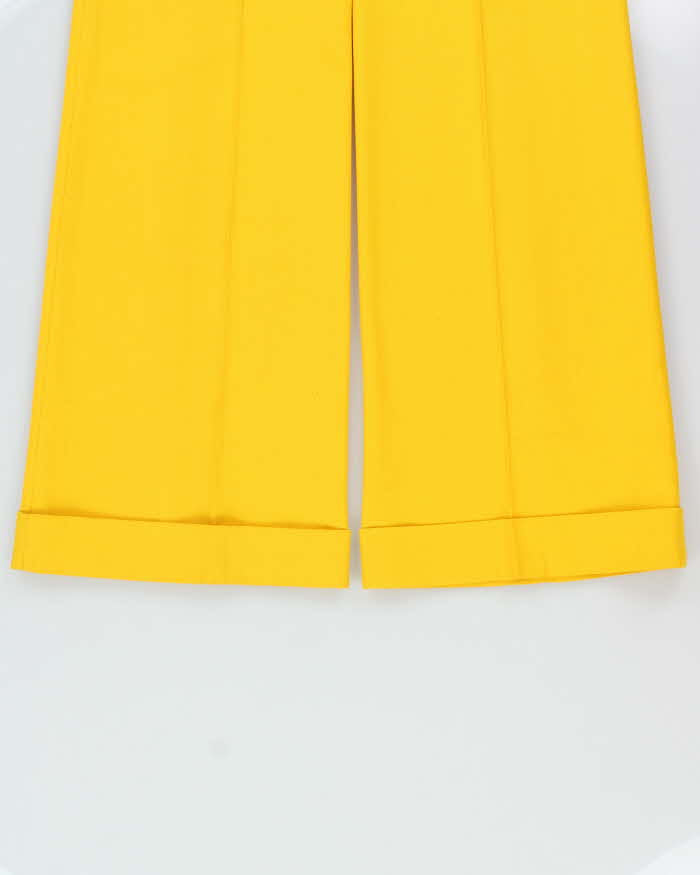 DS Vintage 1970s Di Lusso Premiere Italy Women's High Waisted Bell Bottom Flared Trousers - W27 L32