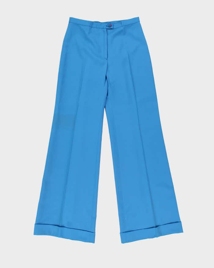 DSWT Vintage 1970s Di Lusso Premiere Italy Women's High Waisted Bell Bottom Flared Trousers - W28 L32
