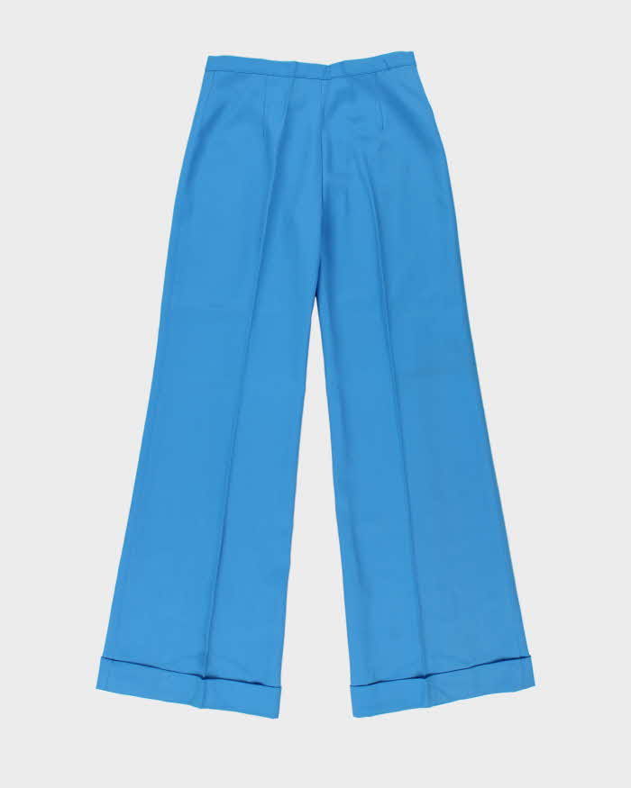DSWT Vintage 1970s Di Lusso Premiere Italy Women's High Waisted Bell Bottom Flared Trousers - W28 L32