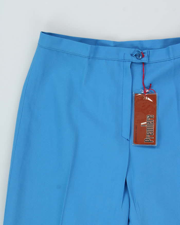 DSWT Vintage 1970s Di Lusso Premiere Italy Women's High Waisted Bell Bottom Flared Trousers - W28 L32