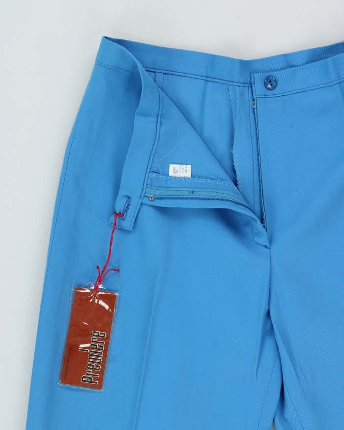 DSWT Vintage 1970s Di Lusso Premiere Italy Women's High Waisted Bell Bottom Flared Trousers - W28 L32