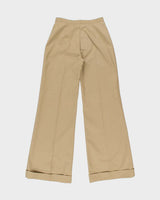 DSWT Vintage 1970s Di Lusso Premiere Italy Women's High Waisted Bell Bottom Flared Trousers - W26 L32